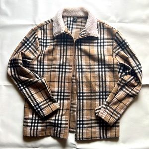 Plaid pattern jacket